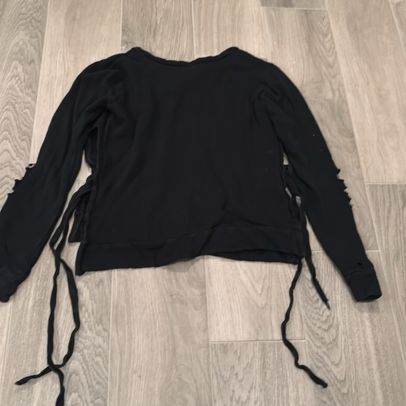 Girls Ripped Sweater With Ties On the Size Size S - Picture 2 of 6